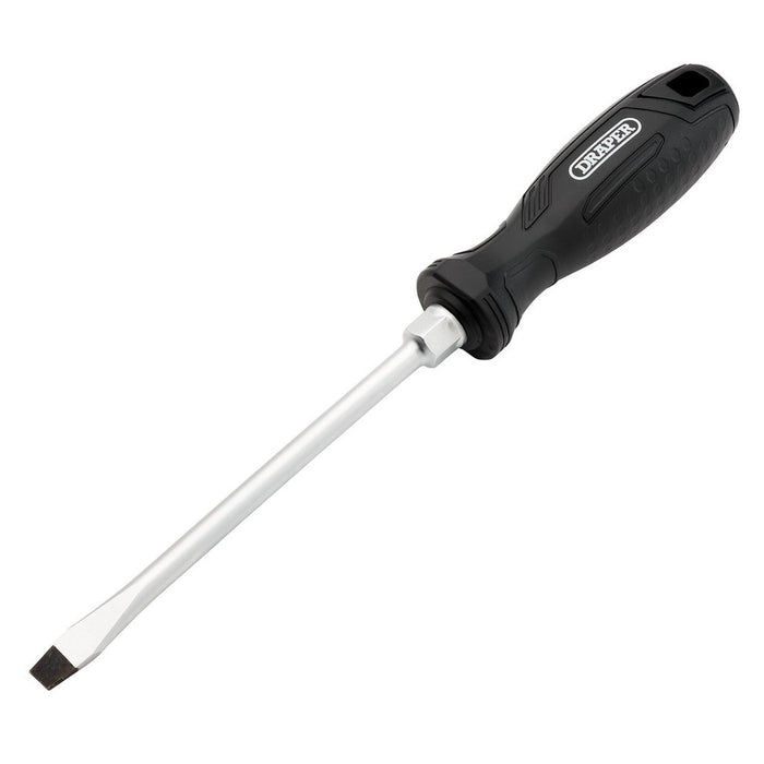 Draper 8 x 150mm Slotted Hard Grip Screwdriver