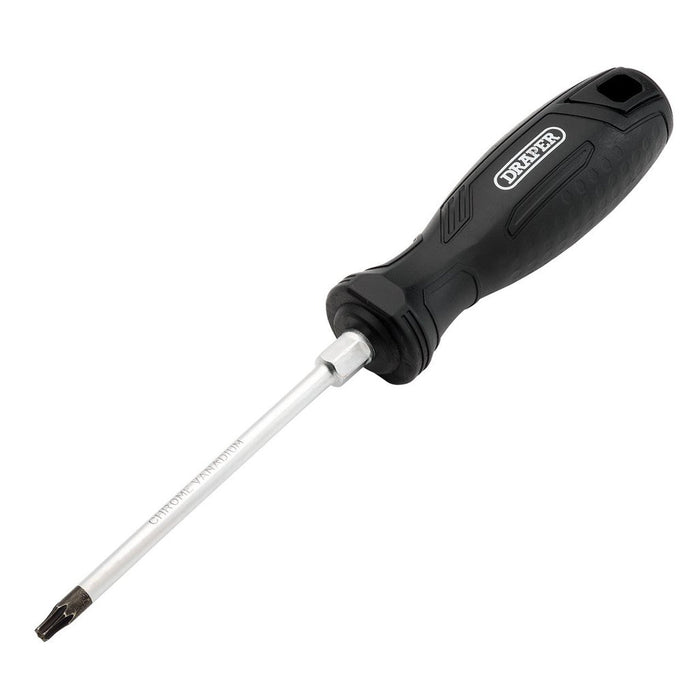 Draper T20H x 100mm Tamper-Resistant Torx Hard Grip Screwdriver