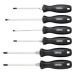 Draper Hard Grip Screwdriver Set 6 Piece