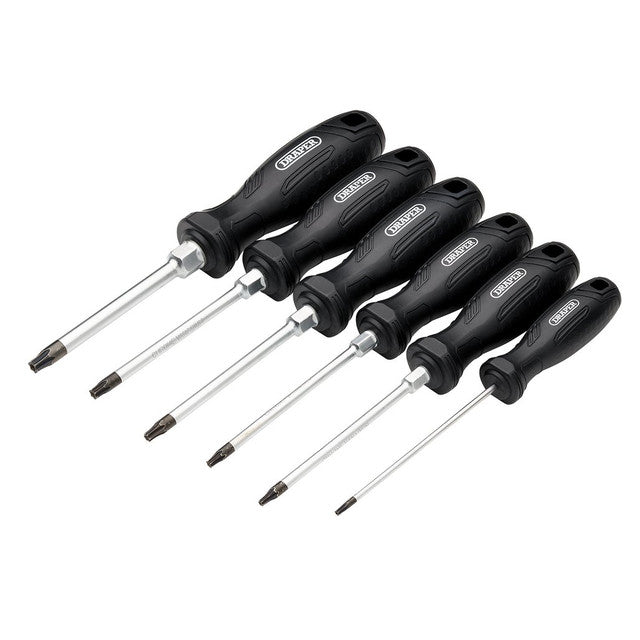 Draper TX-Star Tamperproof Hard Grip Screwdriver Set 6 Piece