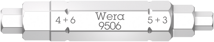 Wera 9506 SB 4-in-1 Bit 1 For Hex Socket Screw Sizes 3, 4, 5, 6mm