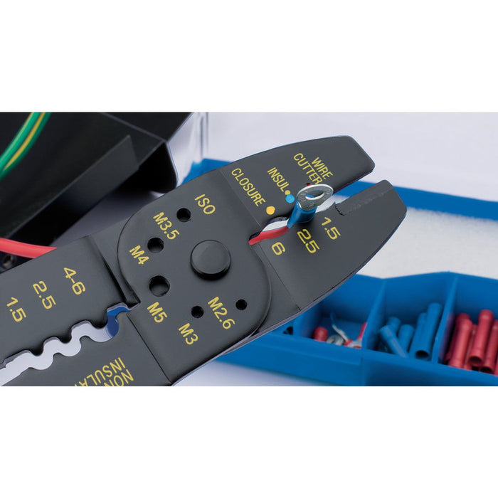 Draper Tools 5 Way Crimping Tool and Terminal Kit, 240mm