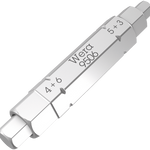 Wera 9506 SB 4-in-1 Bit 1 For Hex Socket Screw Sizes 3, 4, 5, 6mm
