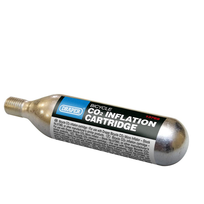 Draper CO2 Inflation Cartridge, 16g 5pk