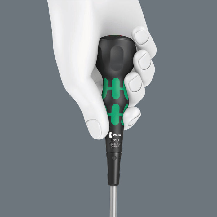 Wera 1850 PH Kraftform Ball-Grip Phillips Screwdriver PH2 x 150mm