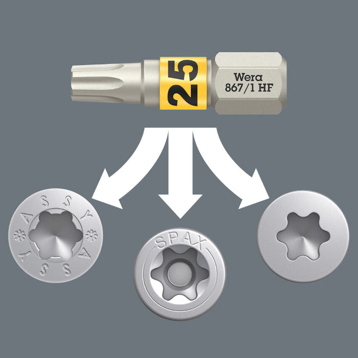 Wera Bit-Check 30 Wood Torx HF 1 SB 30 Pce Set 057437