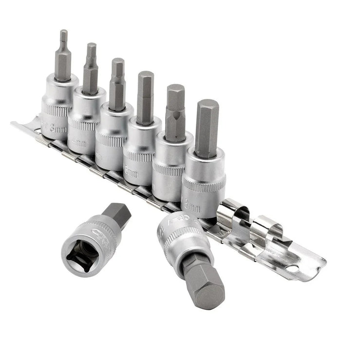 Draper Expert Metric Hex. Socket Bit Set, 3/8
