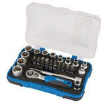 Draper Tools 1/4 Sq. Dr. Metric Socket Set (25 Piece)