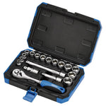 Draper Tools 3/8 Sq. Dr. Metric Socket Set (18 Piece)