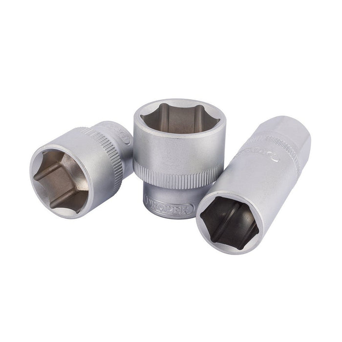 Draper Tools 1/2 Sq. Dr. Combined MM/AF Socket Set, 33 Pce