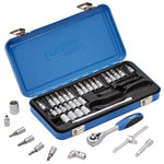 Draper Tools Metric Socket Set in Metal Case 1/4