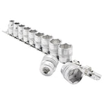Draper Expert Imperial Socket Set on a Metal Rail, 3/8