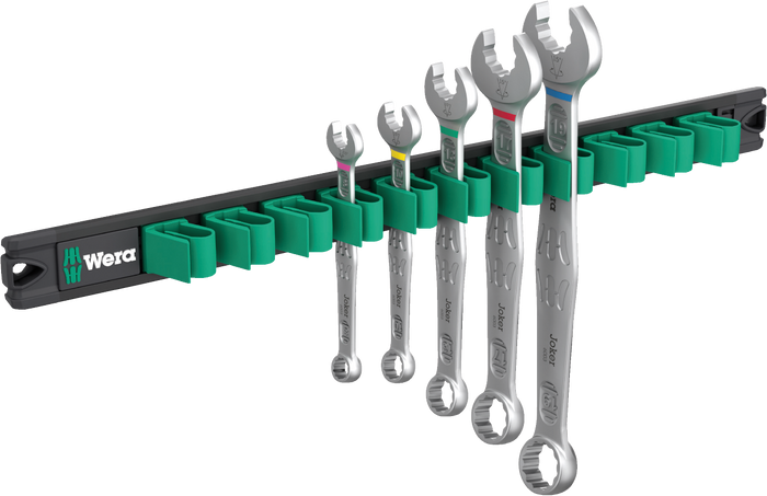 Wera 9641 Magnetic Rail 6003 Joker 2 Combination Spanner Set 5 Pce