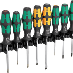 Wera 9650 Magnetic Rail Kraftform Kraftform Screwdriver Set 9 Piece 051012