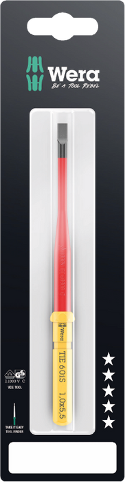 Wera Kraftform Kompakt VDE 60 iS 0.6x3.5x157 mm Take it Easy SB