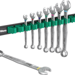 Wera 9642 Magnetic Rail 6003 Joker Imperial 1 Ring Spanner Set, 8 Pce