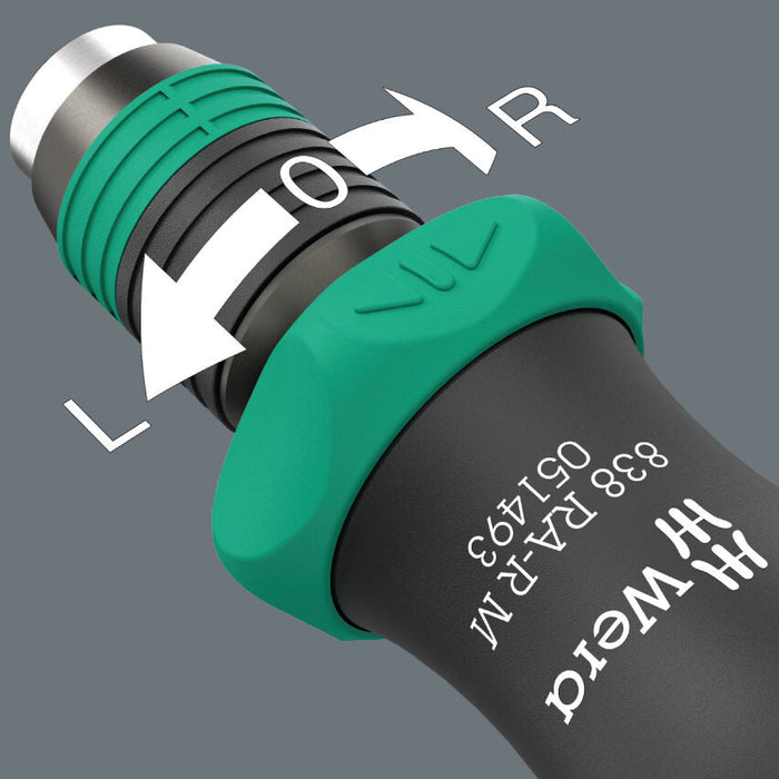 Wera 15 Pce Kraftform Kompakt 838 RA-R M Imperial Set 1, 15 Pce