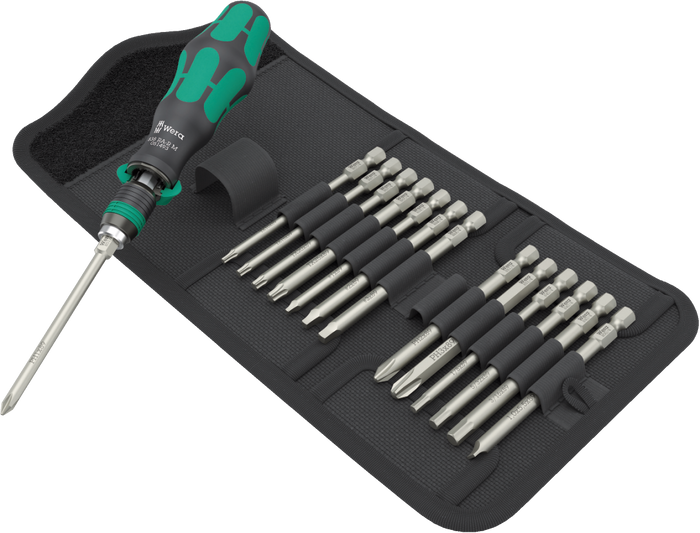 Wera 15 Pce Kraftform Kompakt 838 RA-R M Imperial Set 1, 15 Pce