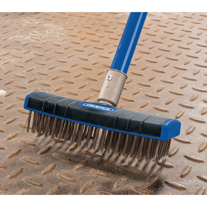 Draper Tools Stainless Steel Bristle Scrub Brush 180mm 17189