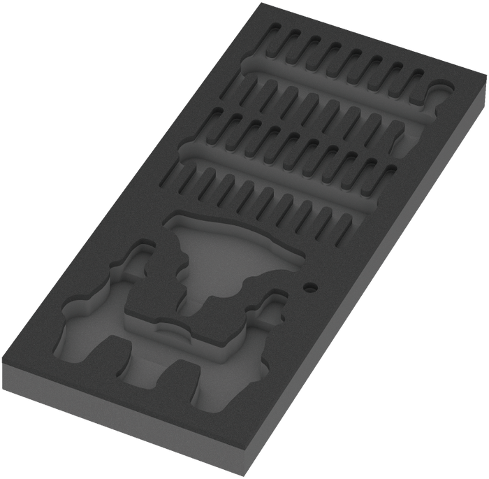 Wera 9852 Foam Insert Kraftform Kompakt Ratchet Set 1, Empty