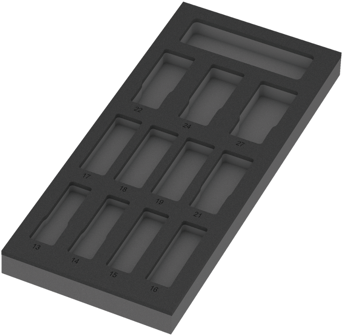 Wera 9825 Foam Insert Zyklop C 1/2