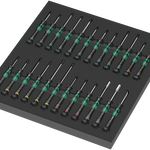 Wera 9715 Foam Insert Kraftform Micro Screwdriver Set 1, 24 Pce