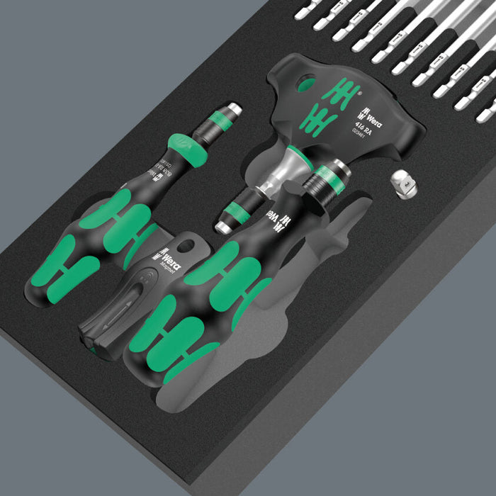 Wera 9752 Foam Insert Kraftform Kompakt with Ratchet Function Set 1, 24 Pce