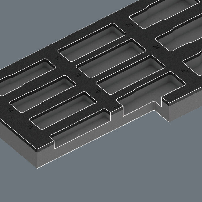 Wera 9725 Foam Insert Zyklop C, 1/2