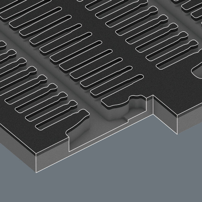 Wera 9851 Foam Insert Kraftform Kompakt VDE Set 1, Empty