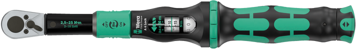 Wera Click-Torque Lock A6 Adjustable Torque Wrench 2.5-25 Nm