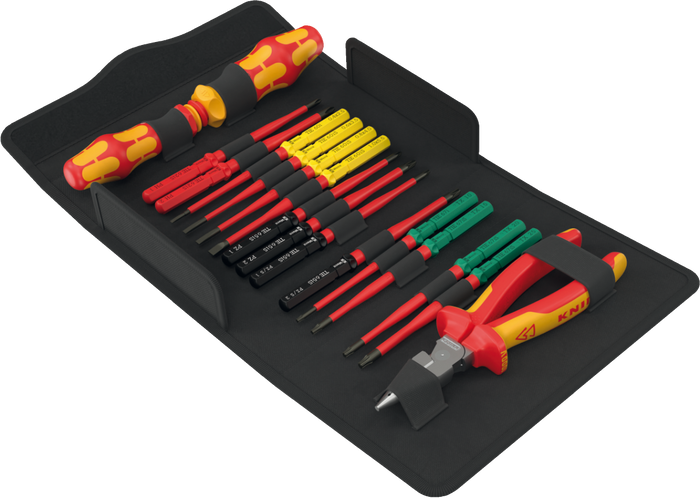 Wera Kraftform Kompkat VDE 17 Extra Slim 2 Tool Finder, 17 Pce