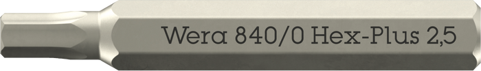Wera 840 Micro Bits Hex-Plus 2.5 x 30mm