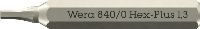 Wera 840 Micro Bits Hex-Plus 1.3 x 30mm