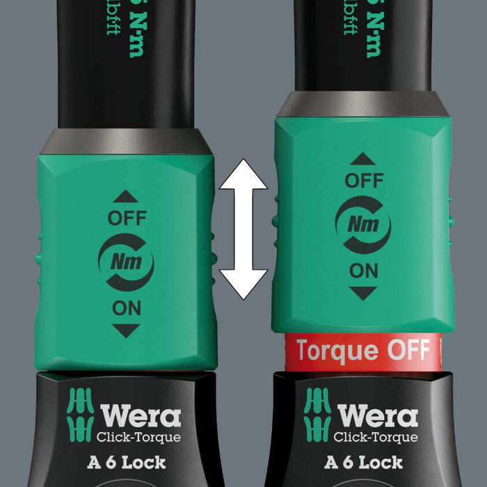 Wera Click-Torque Lock A6 Adjustable Torque Wrench 2.5-25 Nm