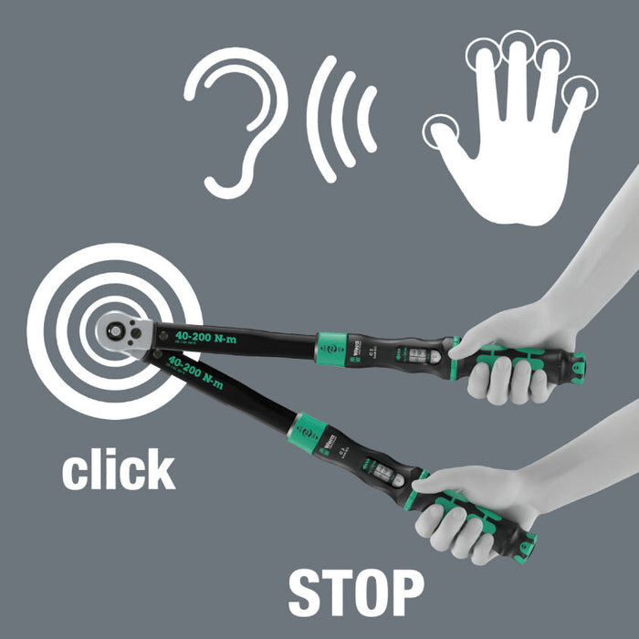 Wera Click-Torque Lock C3 R/L Adjustable Torque Wrench 1/2