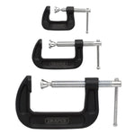 Draper Heavy Duty G-Clamp Set, 3 Pce