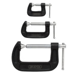Draper Heavy Duty G-Clamp Set, 3 Pce
