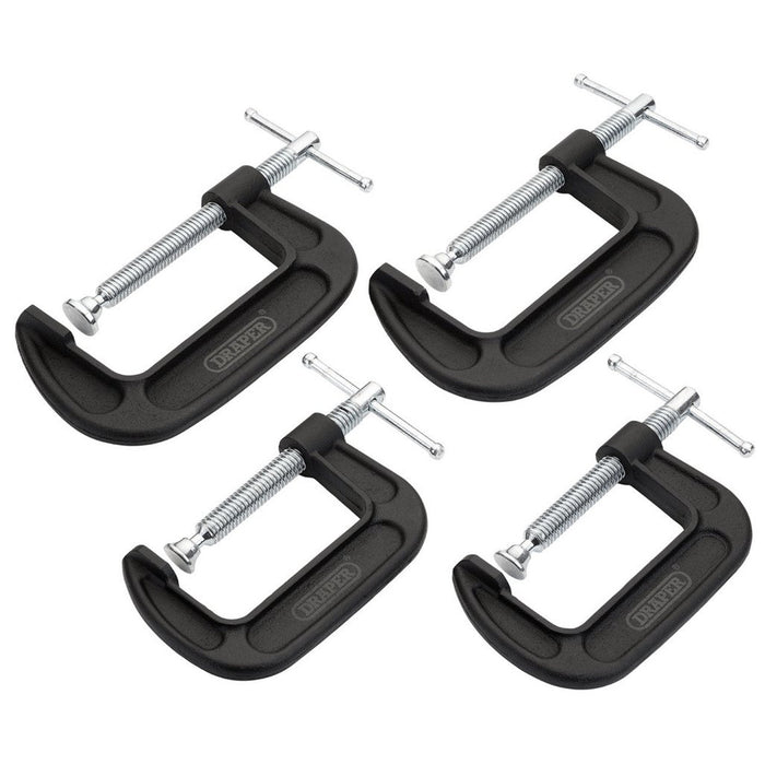 Draper Heavy Duty G-Clamp Set, 4 Pce