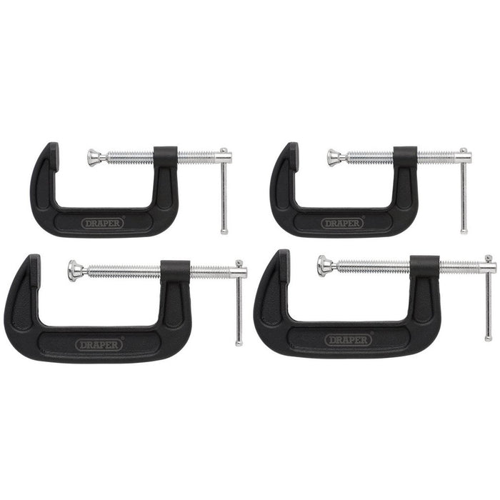 Draper Heavy Duty G-Clamp Set, 4 Pce