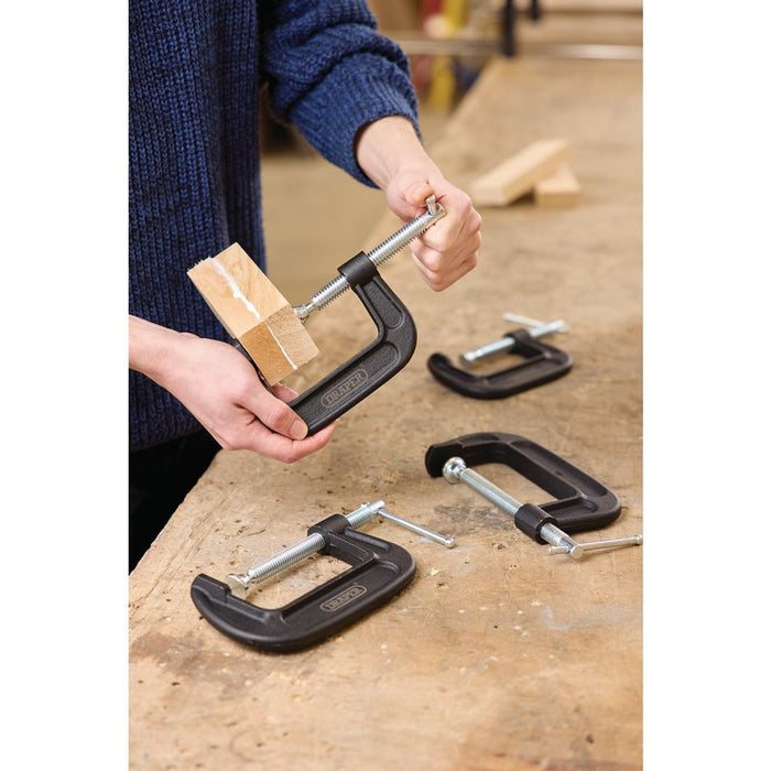 Draper Heavy Duty G-Clamp Set, 4 Pce