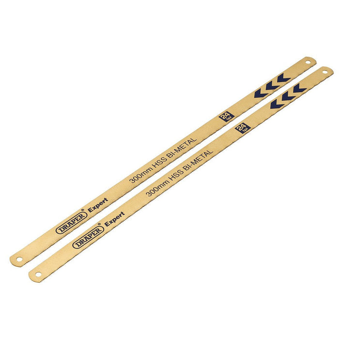 Draper Tools Expert Bi-Metal Hacksaw Blades 300mm 24tpi Pack of 2 19345