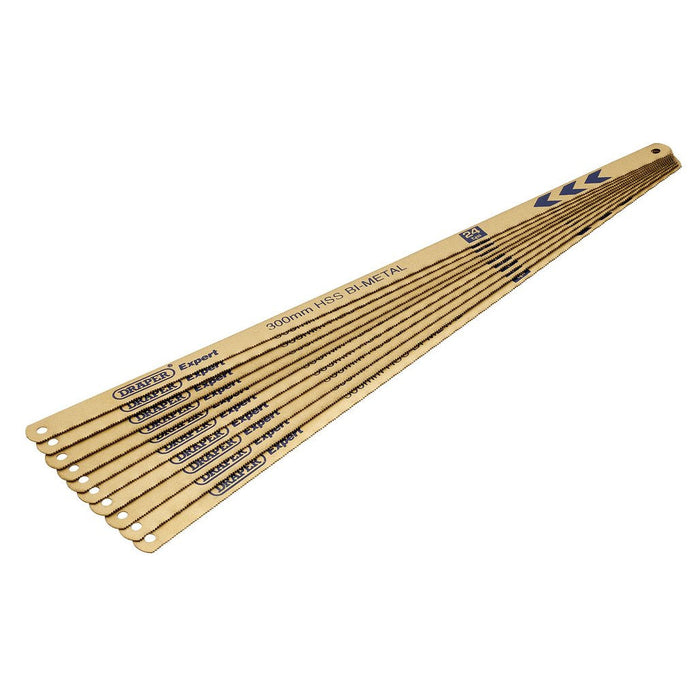 Draper Tools Expert Bi-Metal Hacksaw Blades 300mm 24tpi Pack of 10 19348