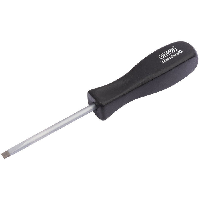 Draper Tools Plain Slot Mechanics Screwdriver (5mm x 75mm) 19527