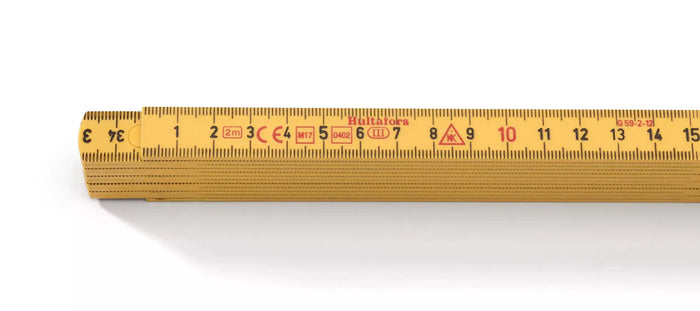 Hultafors 200104 Fibreglass Folding Rule G59 2m Yellow
