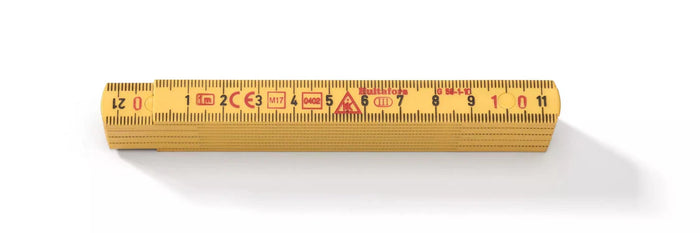 Hultafors 200304 Fibreglass 1m Folding Rule 10 Pce Yellow G59