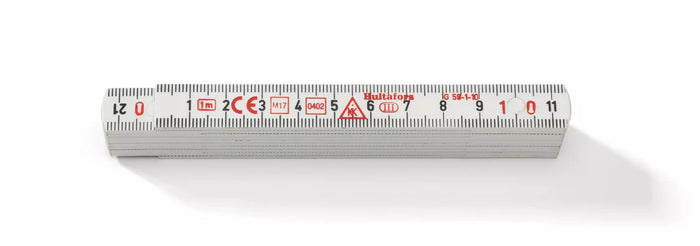 Hultafors 200364 Fibreglass 1m Folding Rule 10 Pce White G59