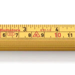 Hultafors 200504 Fibreglass 1m Folding Rule Yellow G61