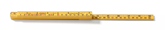 Hultafors 200504 Fibreglass 1m Folding Rule Yellow G61