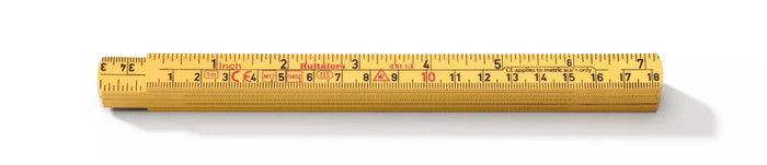 Hultafors 200504 Fibreglass 1m Folding Rule Yellow G61