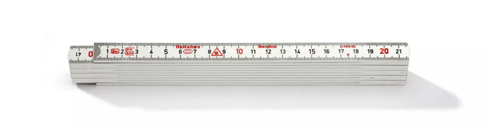 Hultafors 200664 Fibreglass 2m Folding Rule White GE59